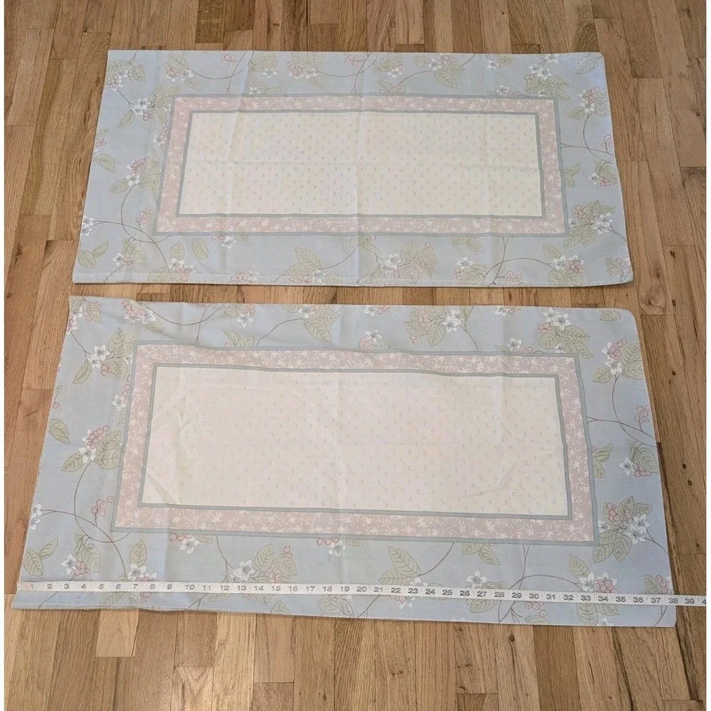 Vintage Bill Blass Springmaid No-Iron Percale King Pillow Case Set Of 2 38